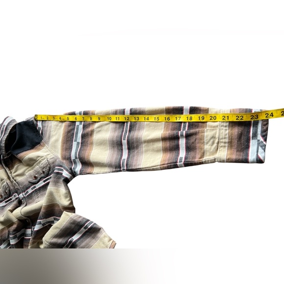 Tasha Polizzi Colt 44 Western Pearl Snap Shirt Womens Size M Cotton Aztec Stripe - Picture 3 of 5